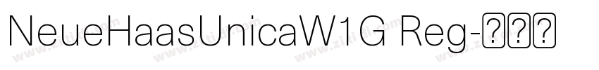 NeueHaasUnicaW1G Reg字体转换